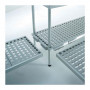 Scaffalatura ad incastro n.4 Ripiani - H.cm. 200 - Prof. 40 cm. Montanti alluminio - Piani Polietilene * Ideale per celle frigo