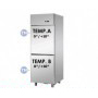Armadio Refrigerato 700 Lt. Acciaio inox. 0°/+10°C • DOPPIA TEMPERATURA