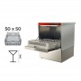 Lavastoviglie elettromeccanica cestello 50x50 • DOPPIO Dosatore Detergente + Brillantante • TRIFASE • con pompa di scarico