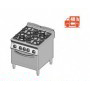 Cucina a GAS 4 fuochi a fiamma libera + forno a gas. Dim.cm. 80x90x85H. - Potenza termica 36 Kw.