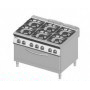 Cucina a GAS 6 fuochi + forno a gas MAXI. Dim.cm. 120x90x85H. - Potenza termica 57 Kw.