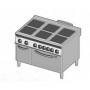 Cucina elettrica 6 piastre con forno elettrico. Dim.cm. 120x90x85H. - Kw. 29.3