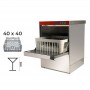 Lavabicchieri elettromeccanica cestello 40x40 - H. bicchieri 28 cm. • Dosatore Brillantante Incorporato